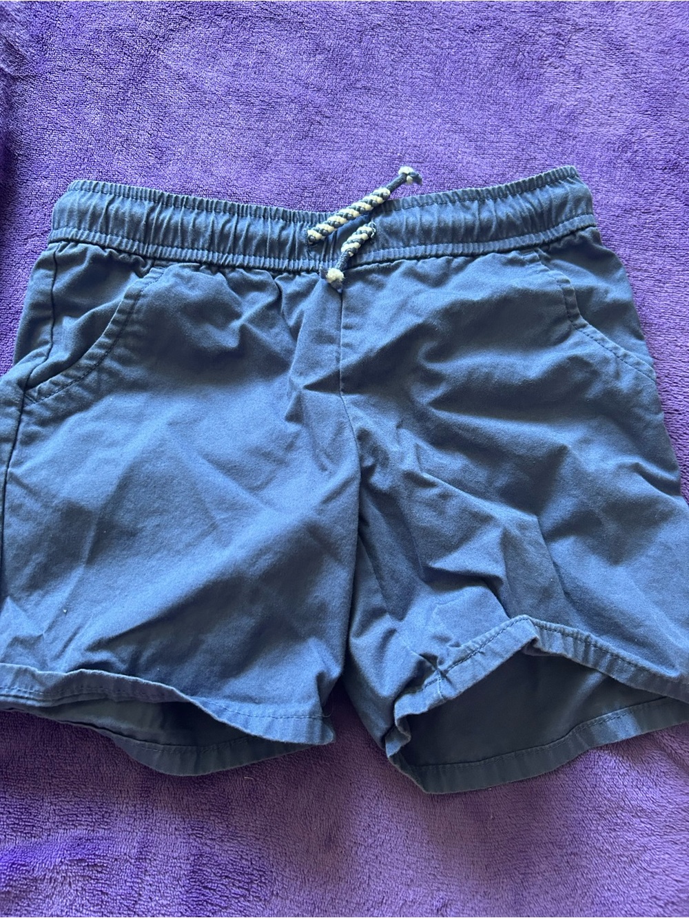 Blue shorts- Elastic Waist with Drawstring